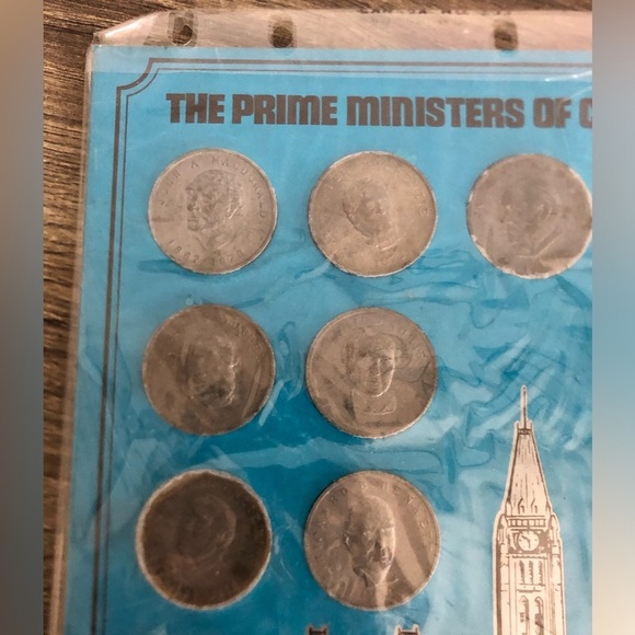 Vtg Shell Canada Collectible Prime Ministers Coin Set - Picture 2 of 8